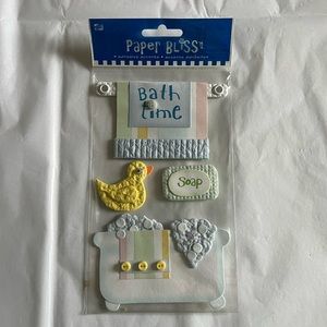 NWT Paper Bliss Bath Time Dimensional Stickers